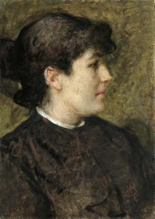 Mosè Bianchi - Profilo di donna