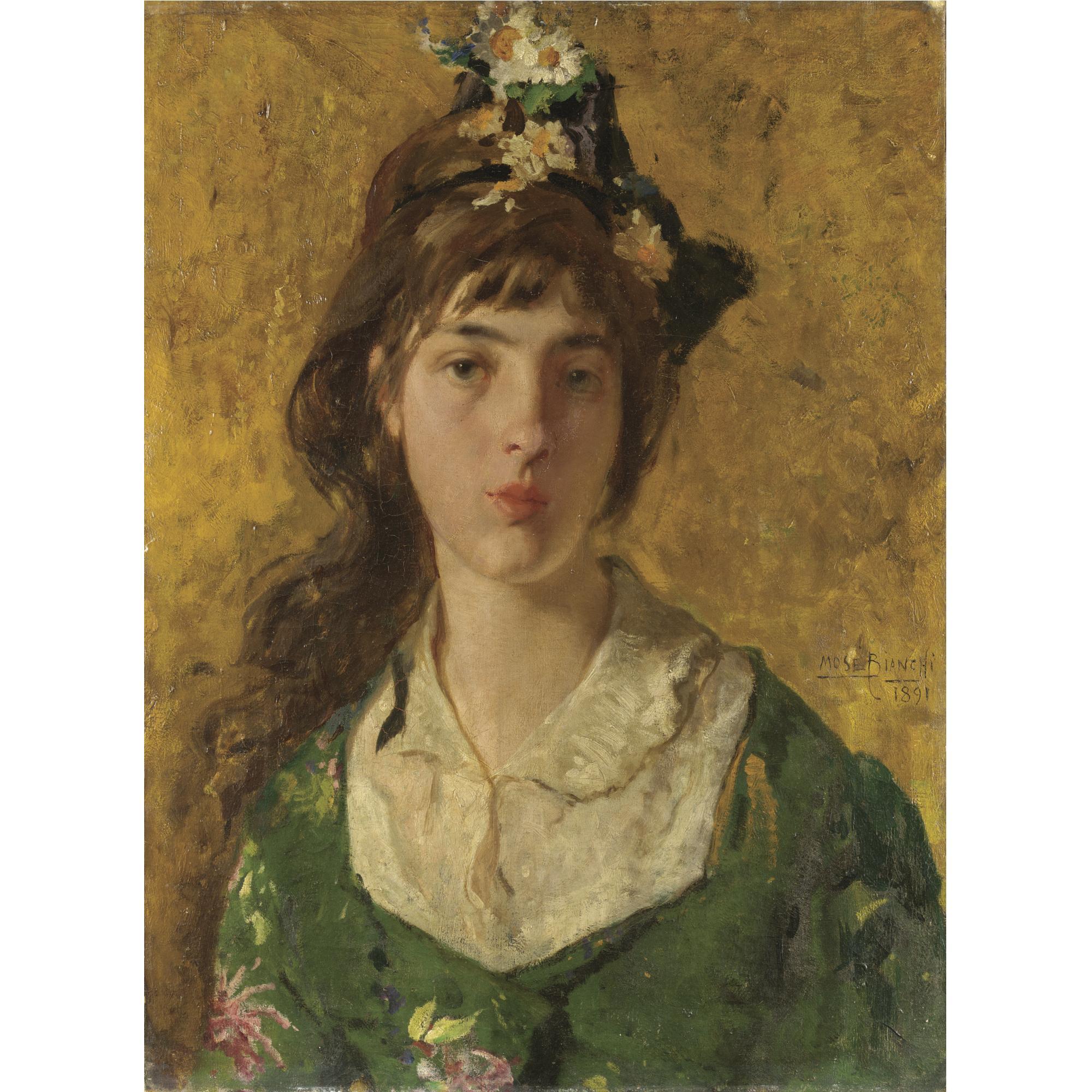 Mosè Bianchi - Ritratto Di Margherita