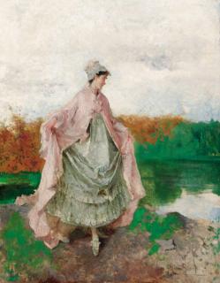 Mosè Di Giosuè Bianchi - An afternoon stroll