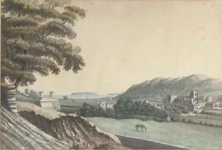 Moses Griffith - Horses Grazing Outside Bangor Town