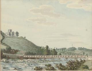 Moses Griffith - Llandegai Church And Bridge