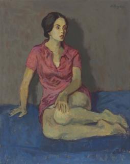 Moses Soyer - Girl In Pink Slip