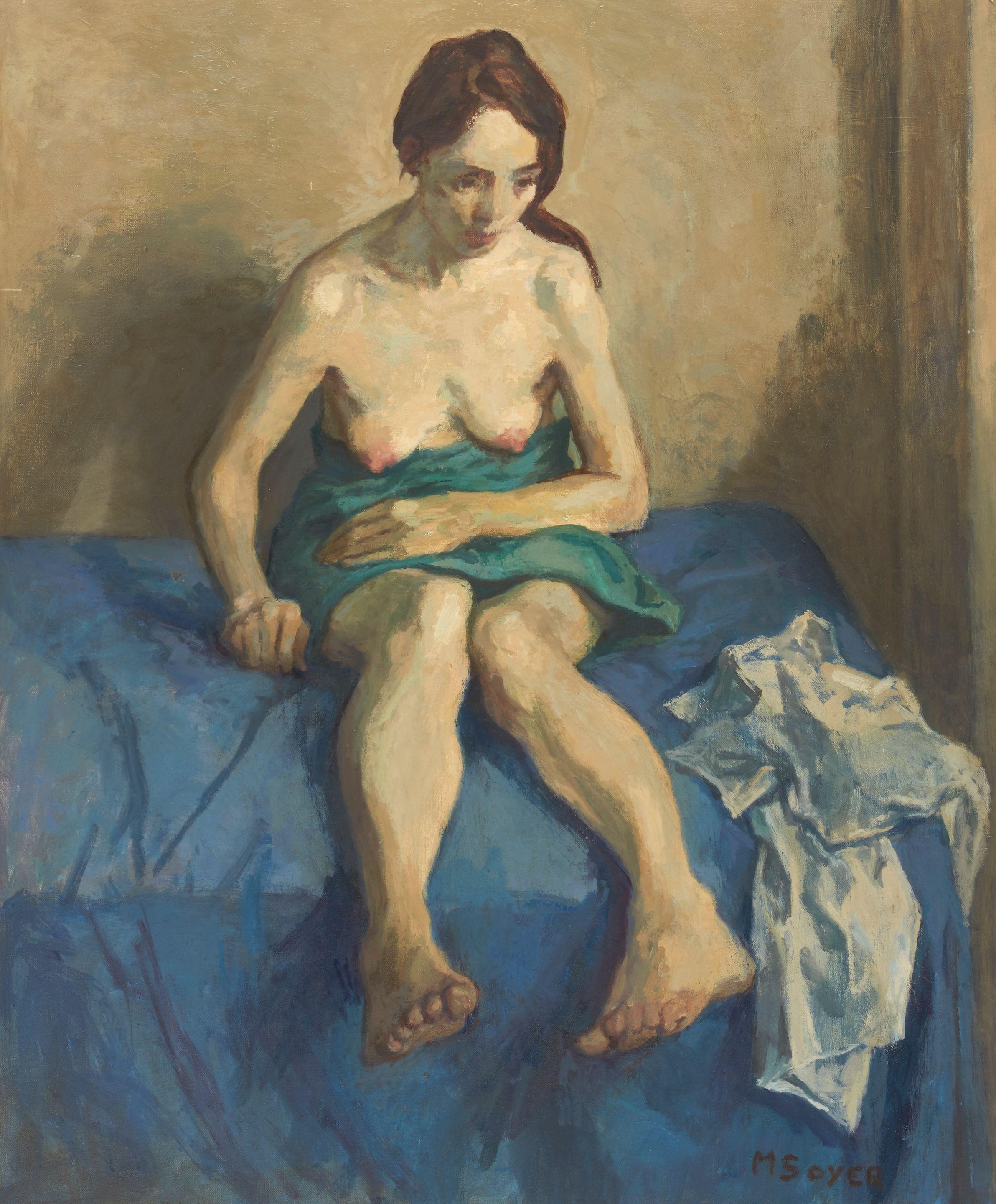 Moses Soyer - Portrait of a Seated Nude