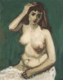 Moses Soyer - Seated Nude