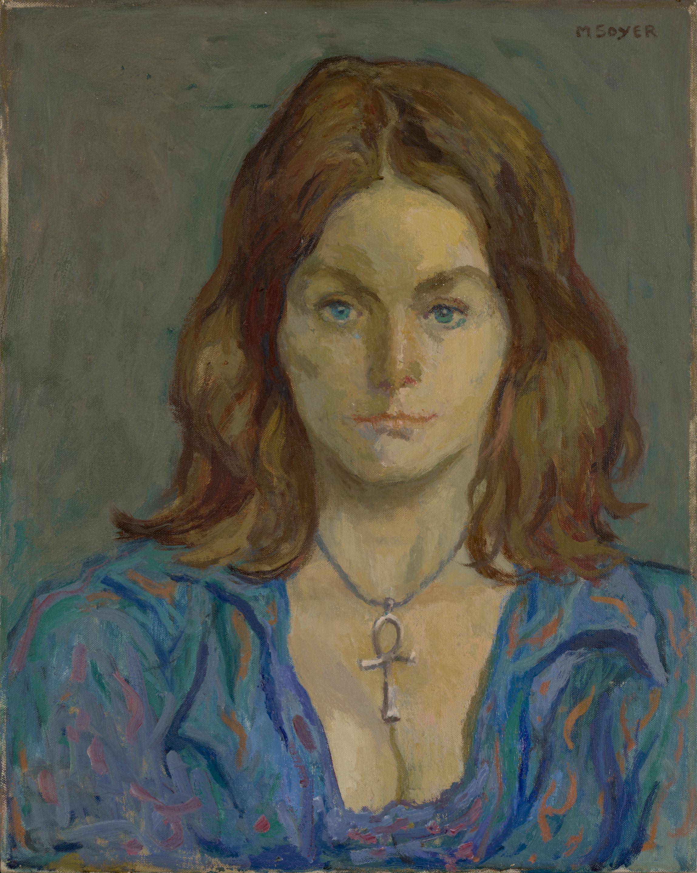 Moses Soyer - The Blue Blouse