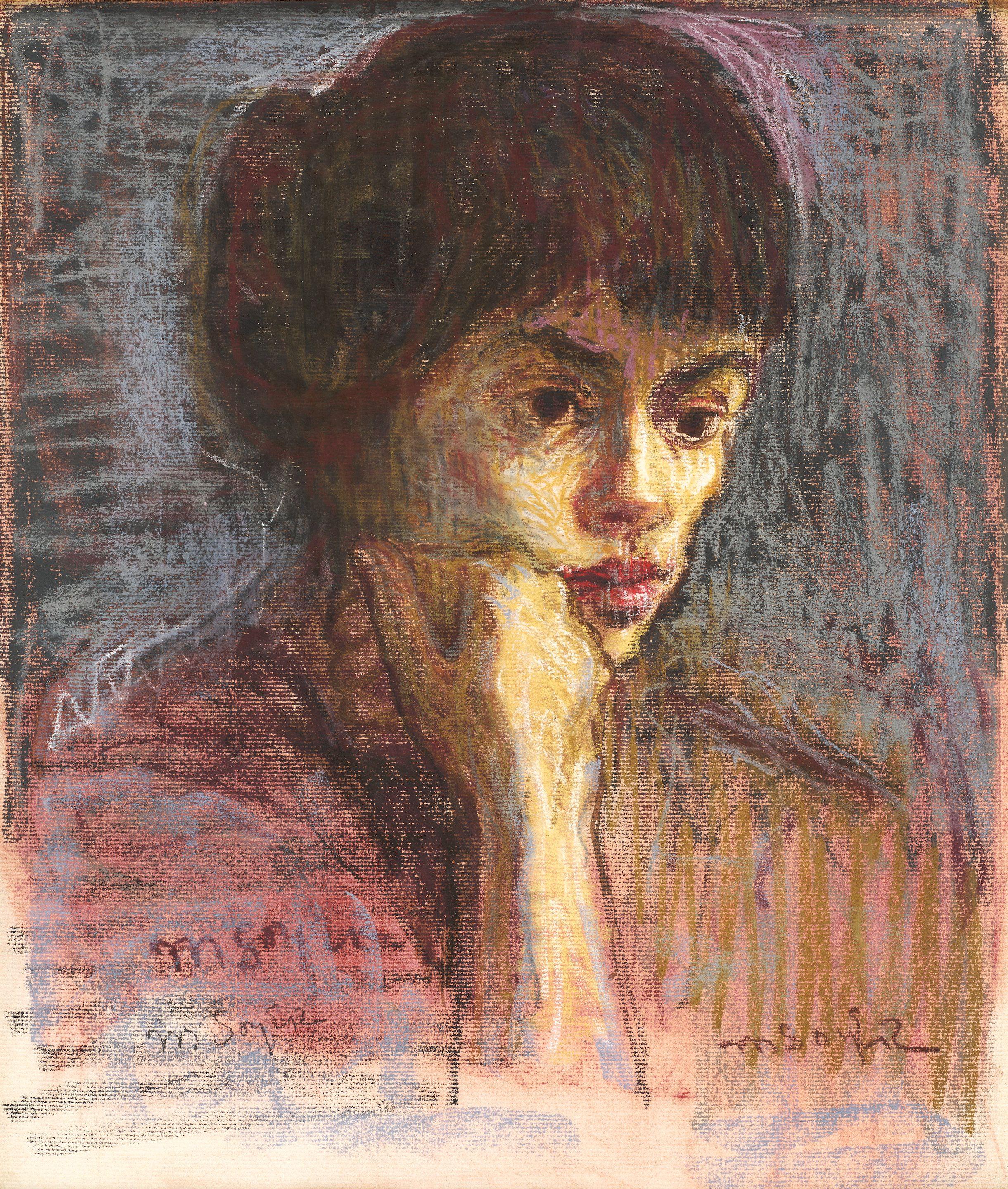 Moses Soyer - Thoughtful Girl