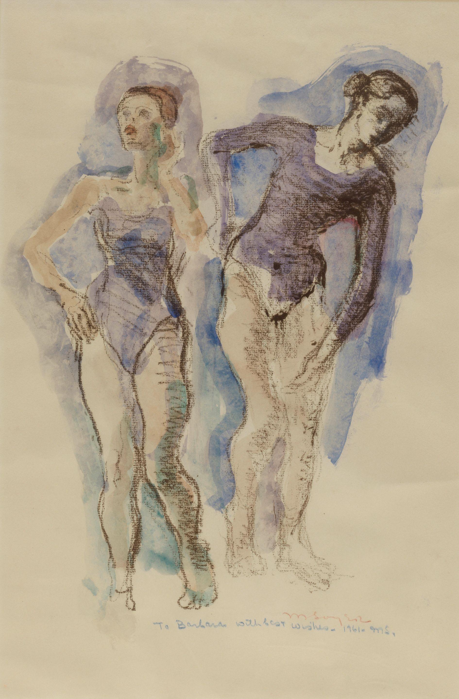 Moses Soyer - Two Dancers