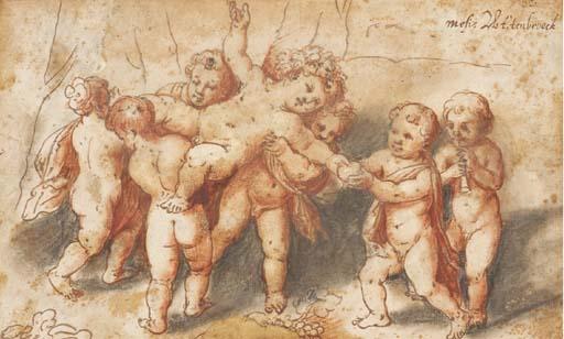 Moses Van Uyttenbroeck - A group of children enacting the Triumph of Silenus