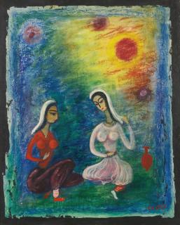 Moshe Castel - Maidens At The Well