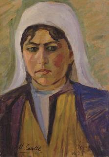 Moshe Castel - Portrait of a Young Jerusalemite