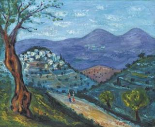 Moshe Castel - Road in the Galilee
