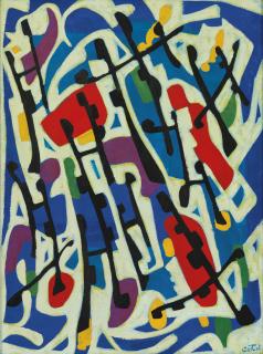 Moshe Castel - Untitled (From The Hallelujah Series)