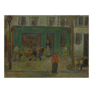 Moshe Elazar Castel - Parisian Street Scene