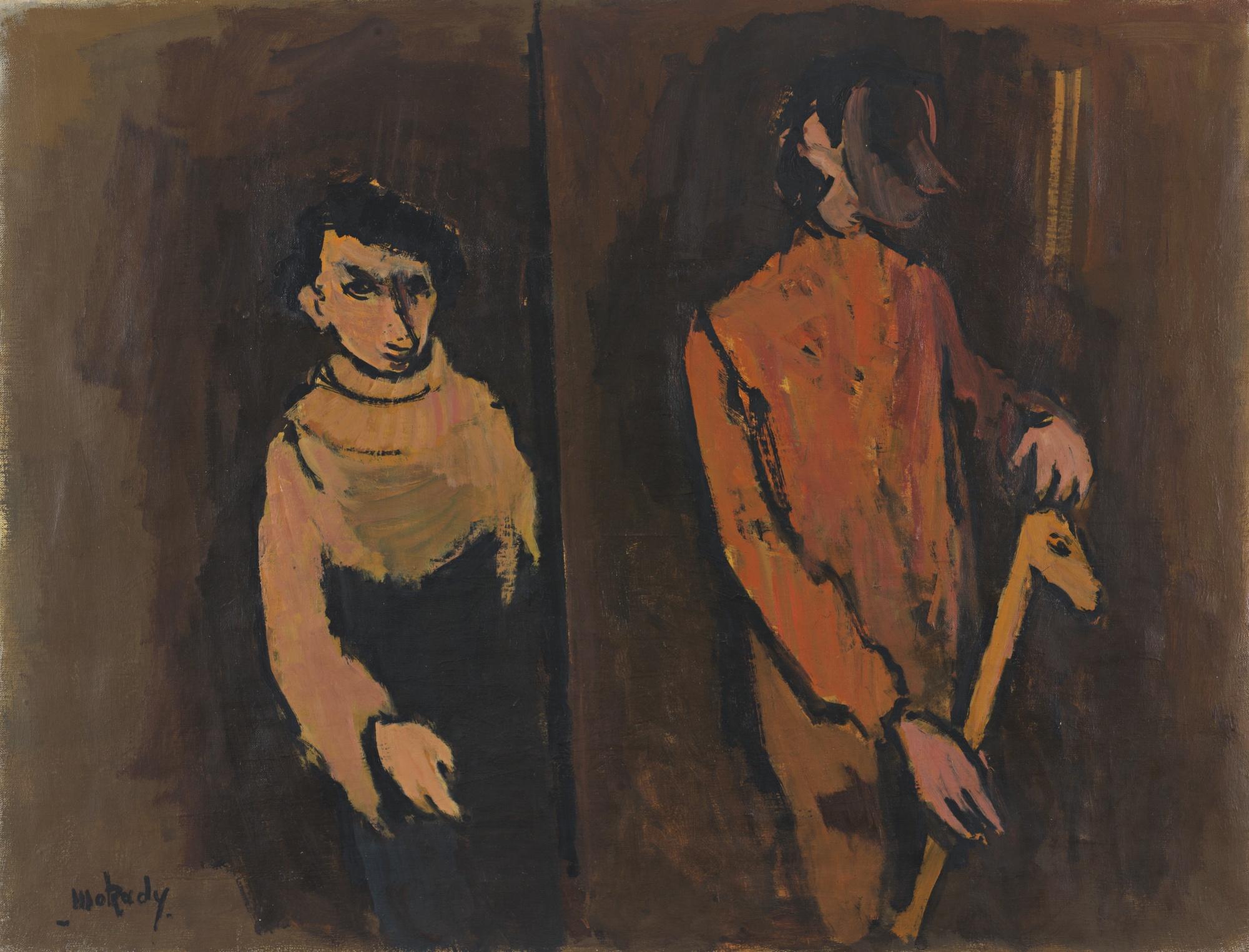 Moshe Mokady - Two Figures