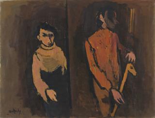 Moshe Mokady - Two Figures