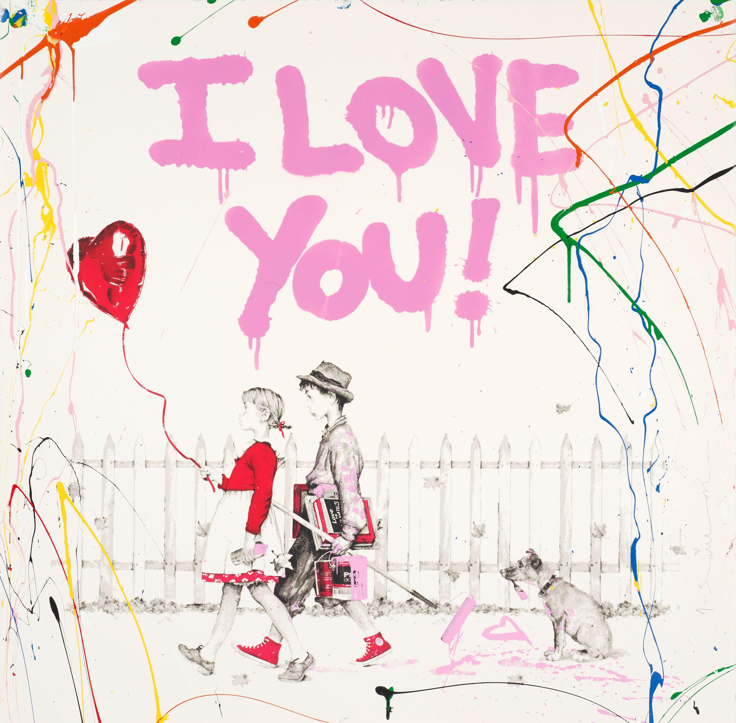 Mr. Brainwash - I Love You Pink (Unique)