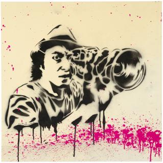 Mr. Brainwash - Untitled (Self-Portrait With Camera)