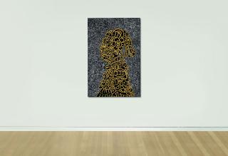 Mr Doodle - Girl with a Doodle Earring 戴 DOODLE 耳環的少女