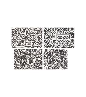 Mr Doodle - Untitled (Four Works)