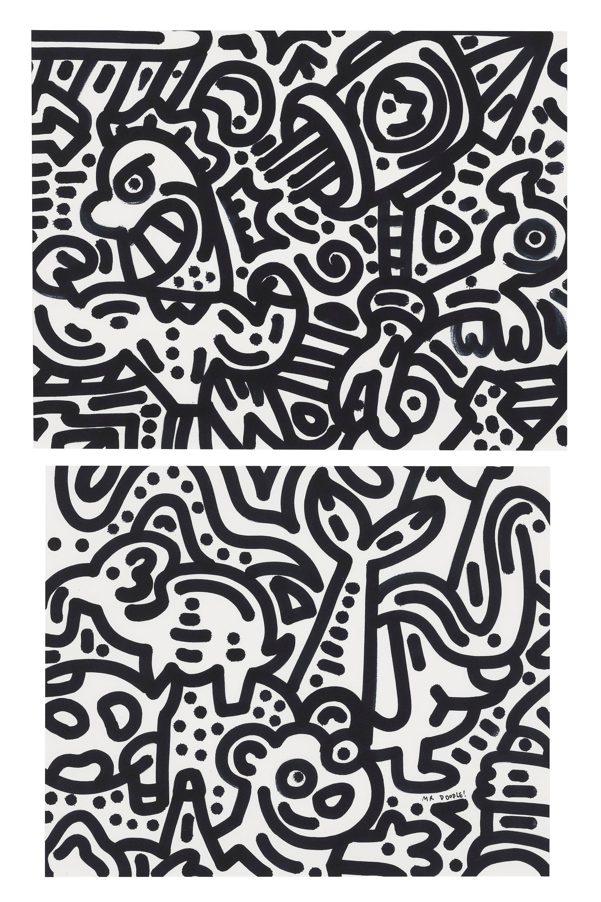 Mr Doodle - Untitled (Two Works)