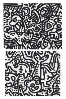 Mr Doodle - Untitled (Two Works)