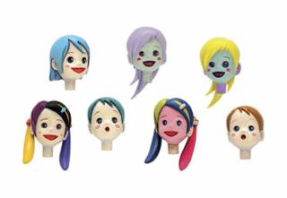 Mr. - (i)(v) Golympic-chan (ii) Sushicchi (iii)(vii) Kita Asaka-chan (iv)(vi) Okonomiyaki-chan