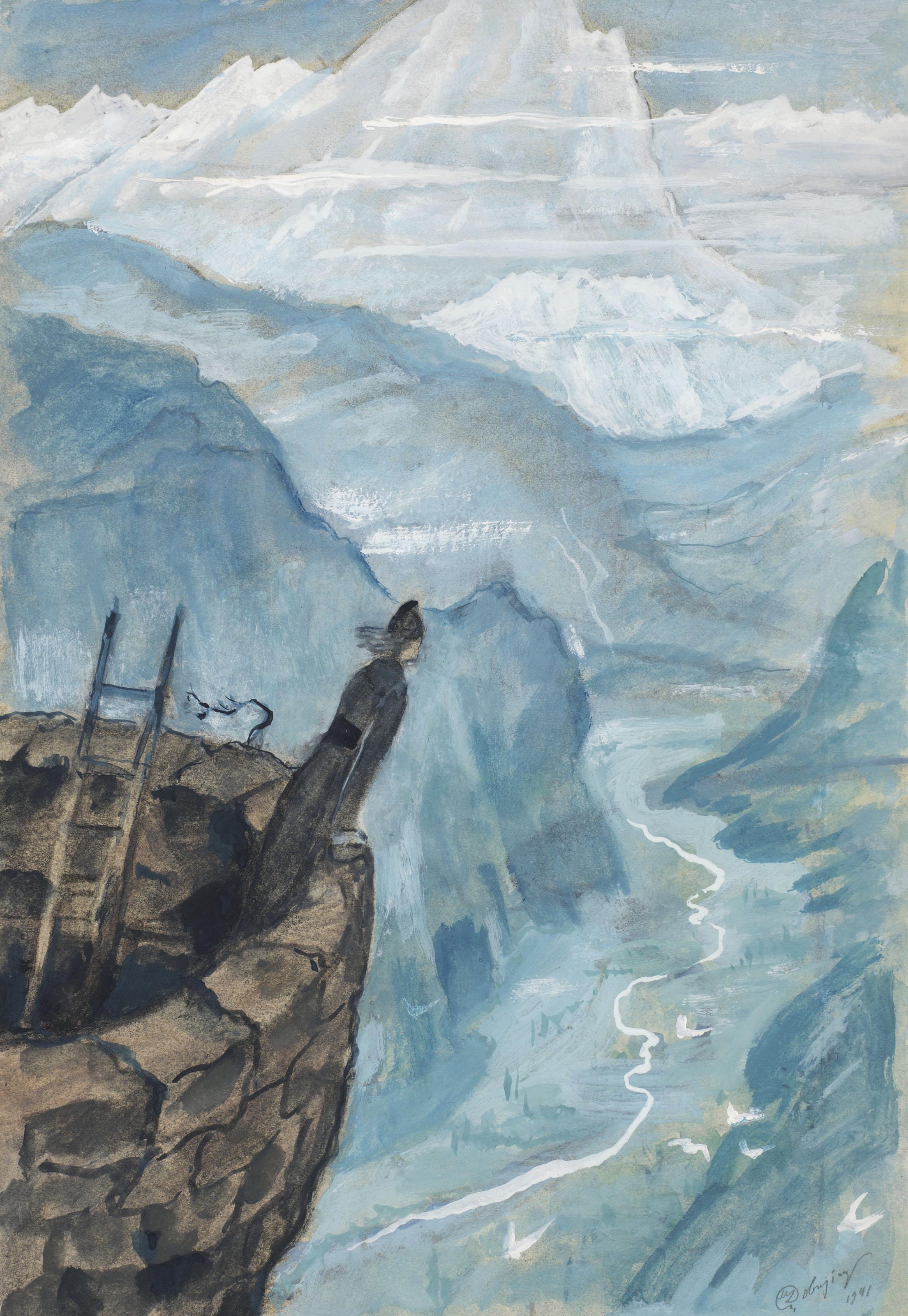 Mstislav Dobuzhinsky - Caucasian fortress