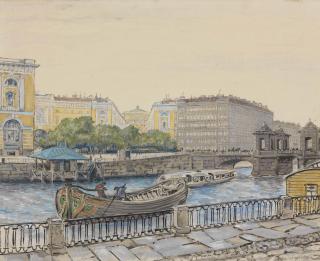 Mstislav Dobuzhinsky - View of St Petersburg