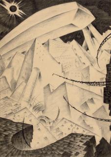 Mstislav Dobuzhinsky - Vision de ville