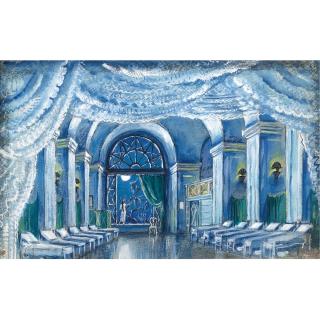 Mstislav Valerianovich Dobuzhinsky - Set Deisgn For A Dormitory