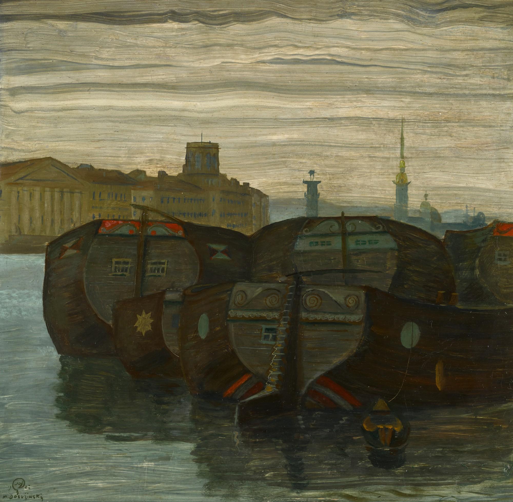 Mstislav Valerianovich Dobuzhinsky - The Neva