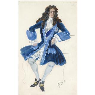 Mstislav Valerianovich Dobuzhinsky - Two Costume Designs