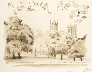 Mstislav Valerianovich Dobuzhinsky - View Of St James\' Park, London