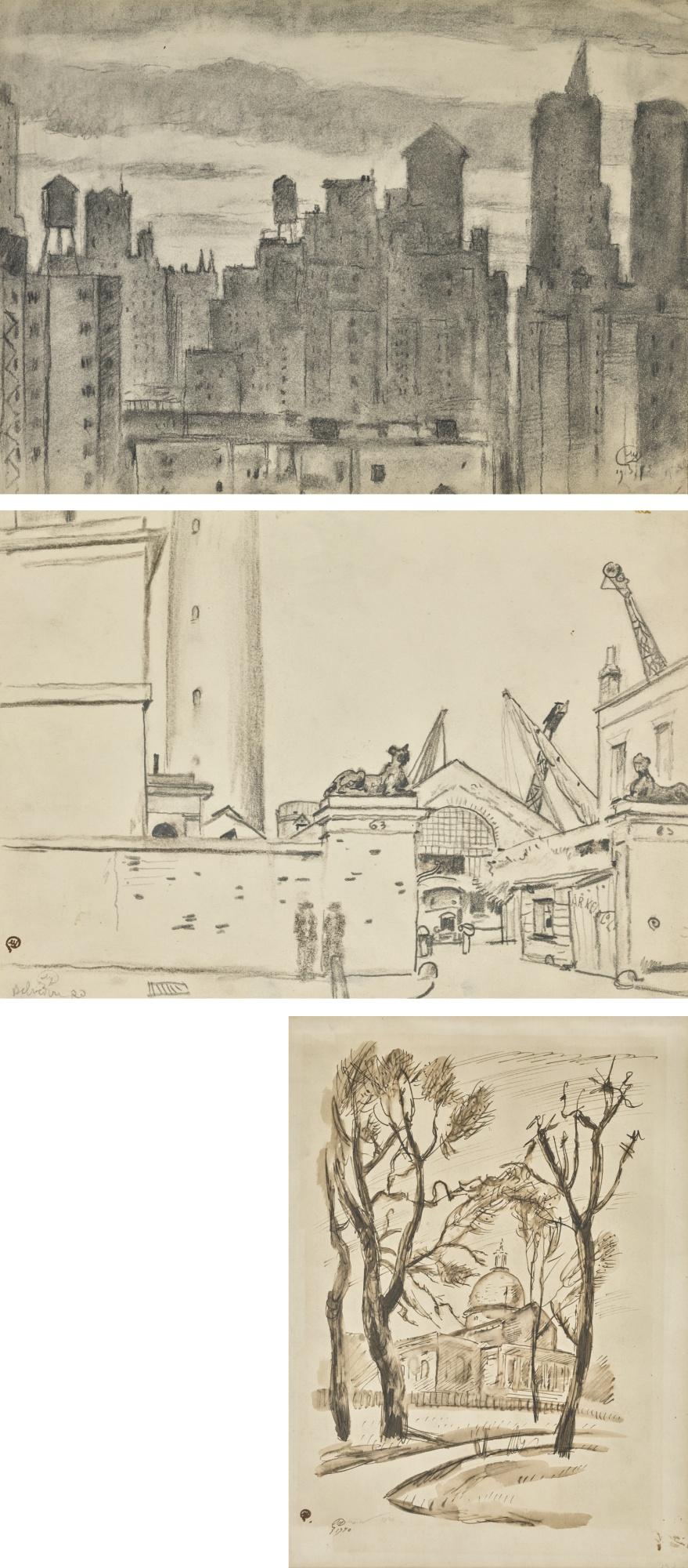 Mstislav Valerianovich Dobuzhinsky - Views Of London, Boston And New York