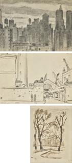 Mstislav Valerianovich Dobuzhinsky - Views Of London, Boston And New York