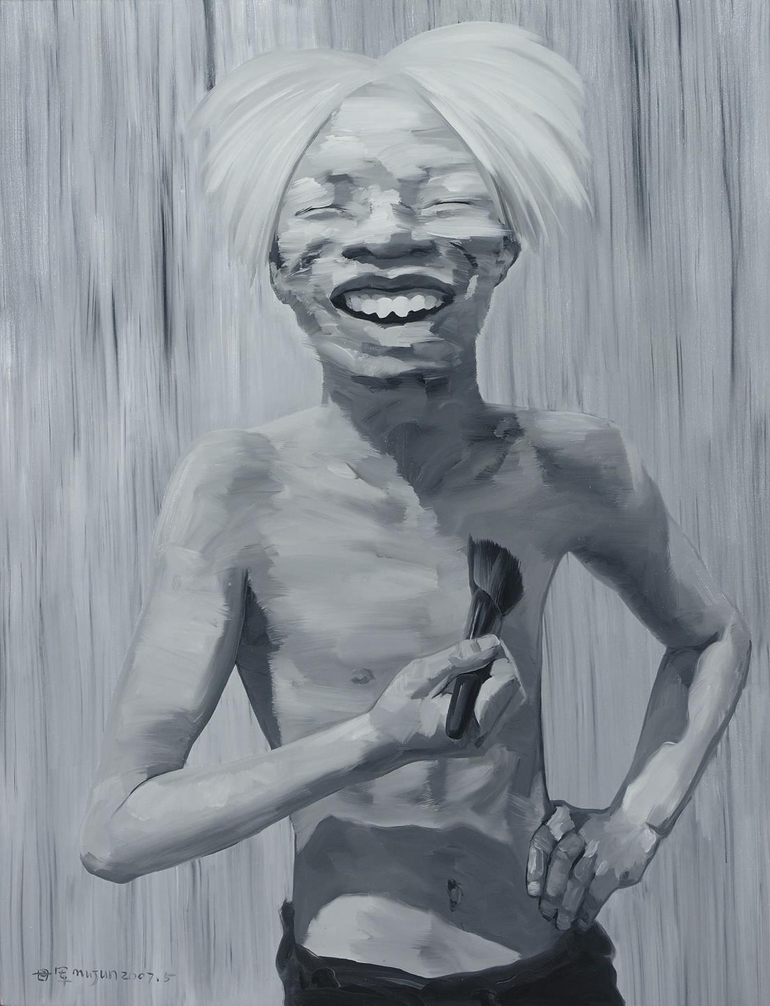 Mu Jun - Self portrait as Andy Warhol