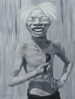 Mu Jun - Self portrait as Andy Warhol