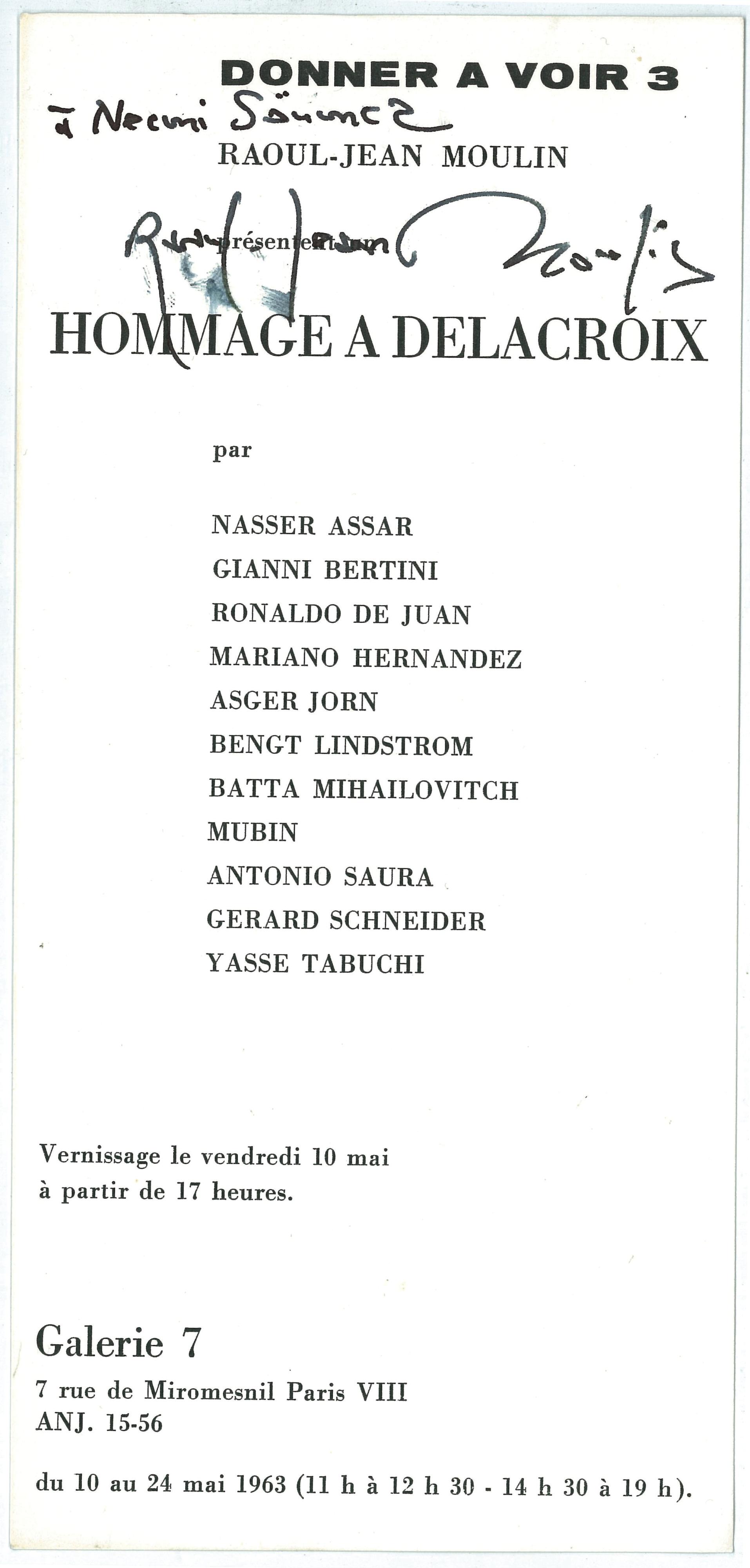 Mubin Orhon - Untitled (From Hommage À Delacroix Series)