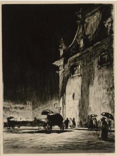 Muirhead Bone - Near The Spanish Steps, Rome