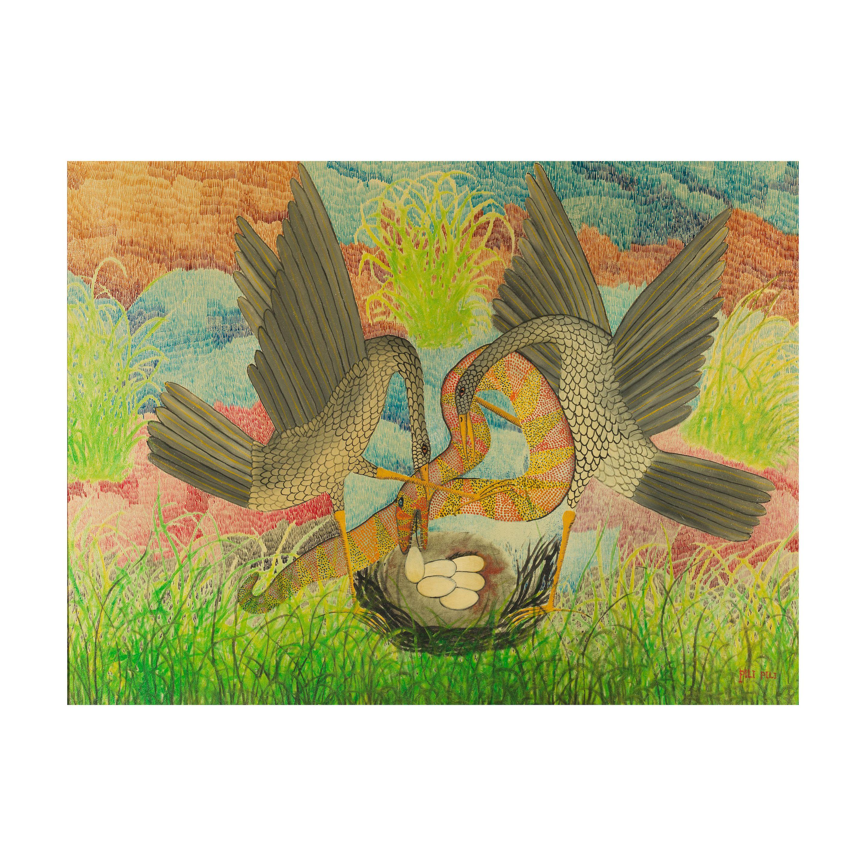 Mulongoy Pili Pili - Serpent attaquant un nid