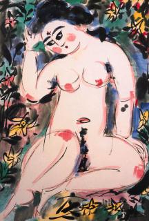 Munakata Shiko - Hakki-hi (White-skinned goddess)