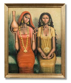 Munir Fahim - Two Nubian Girls