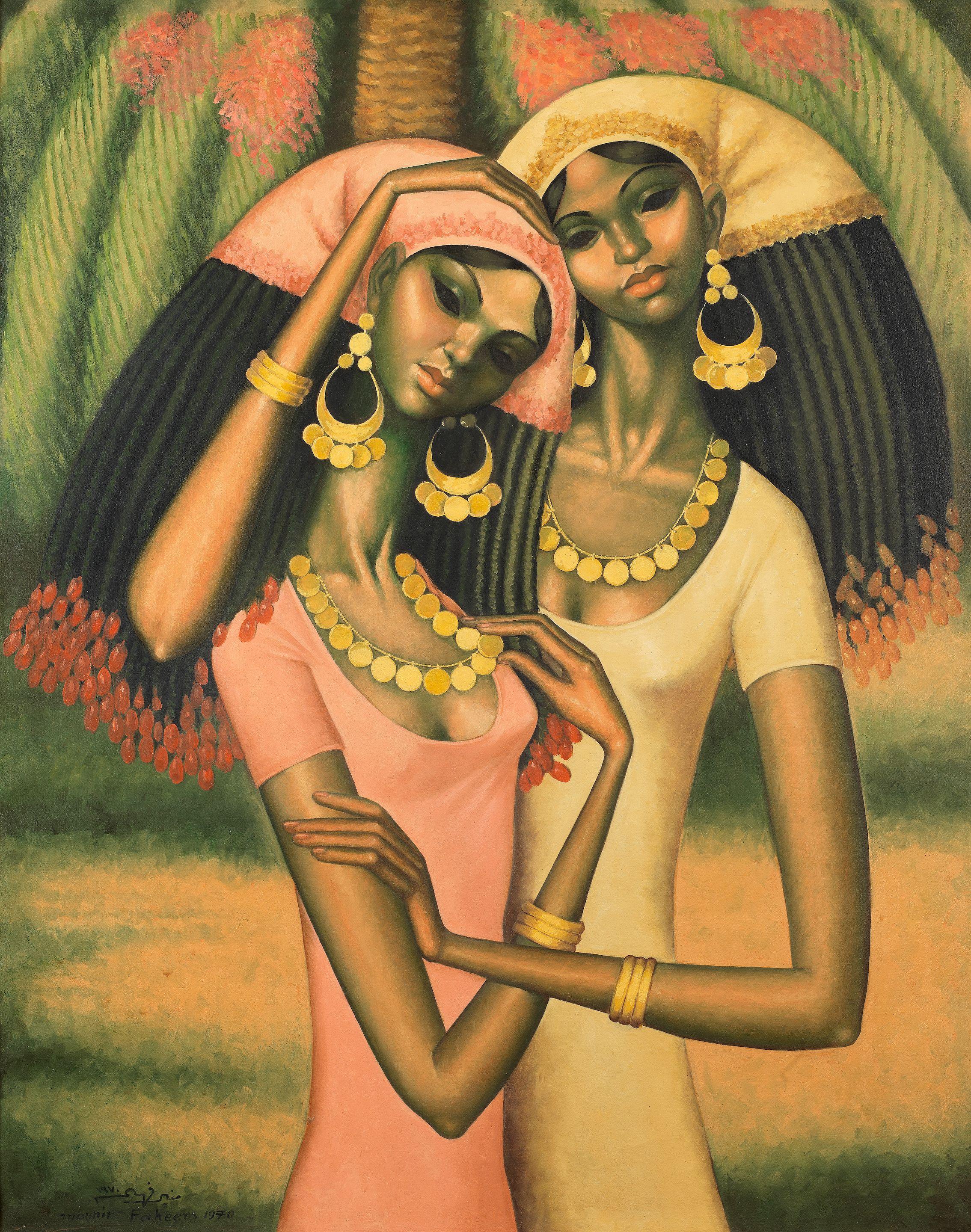 Munir Fahim - Two Nubian Girls