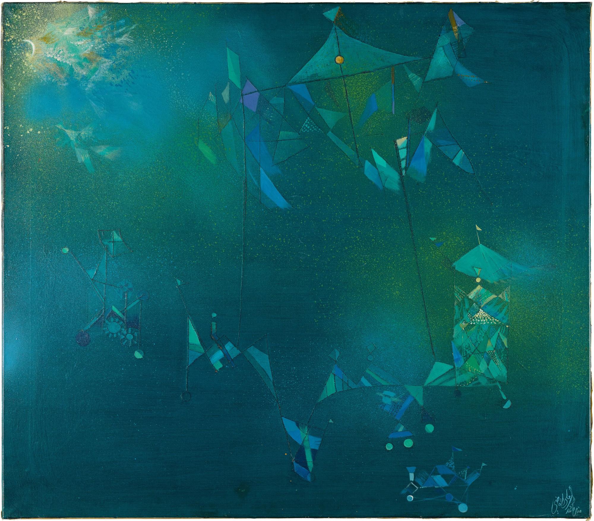 Munira Al-Kazi - Blue Moonlight Procession