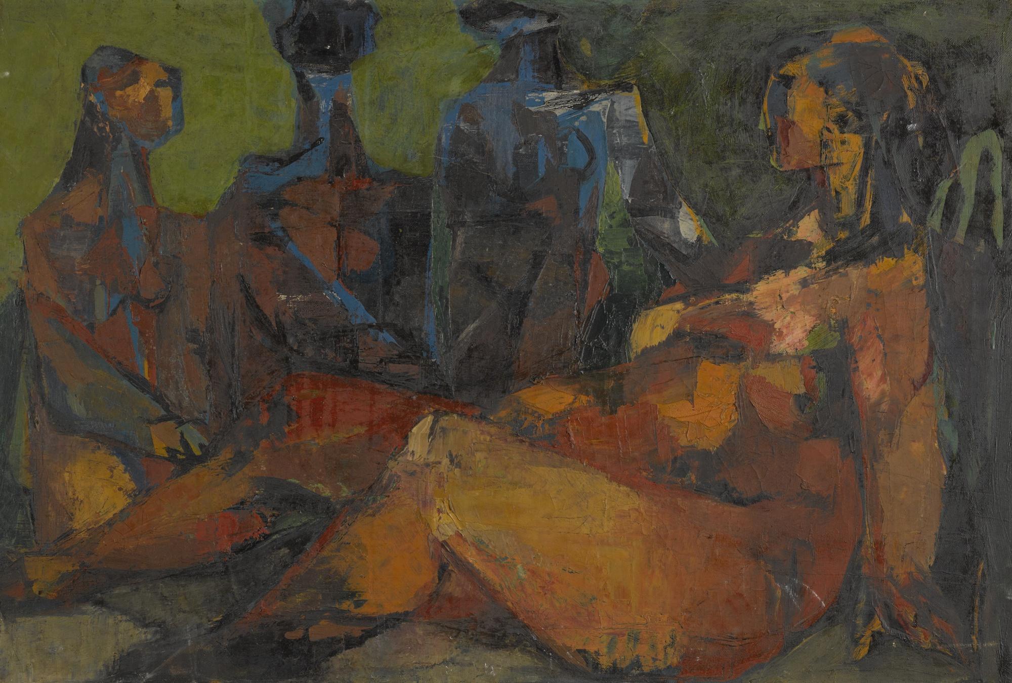 Munira Al-Kazi - Kuwaiti couple In A Garden