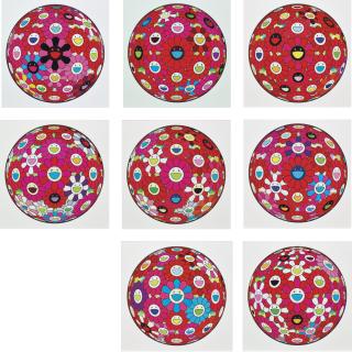 Murakami Takashi - Flowerball Series And Other (Eight Works)