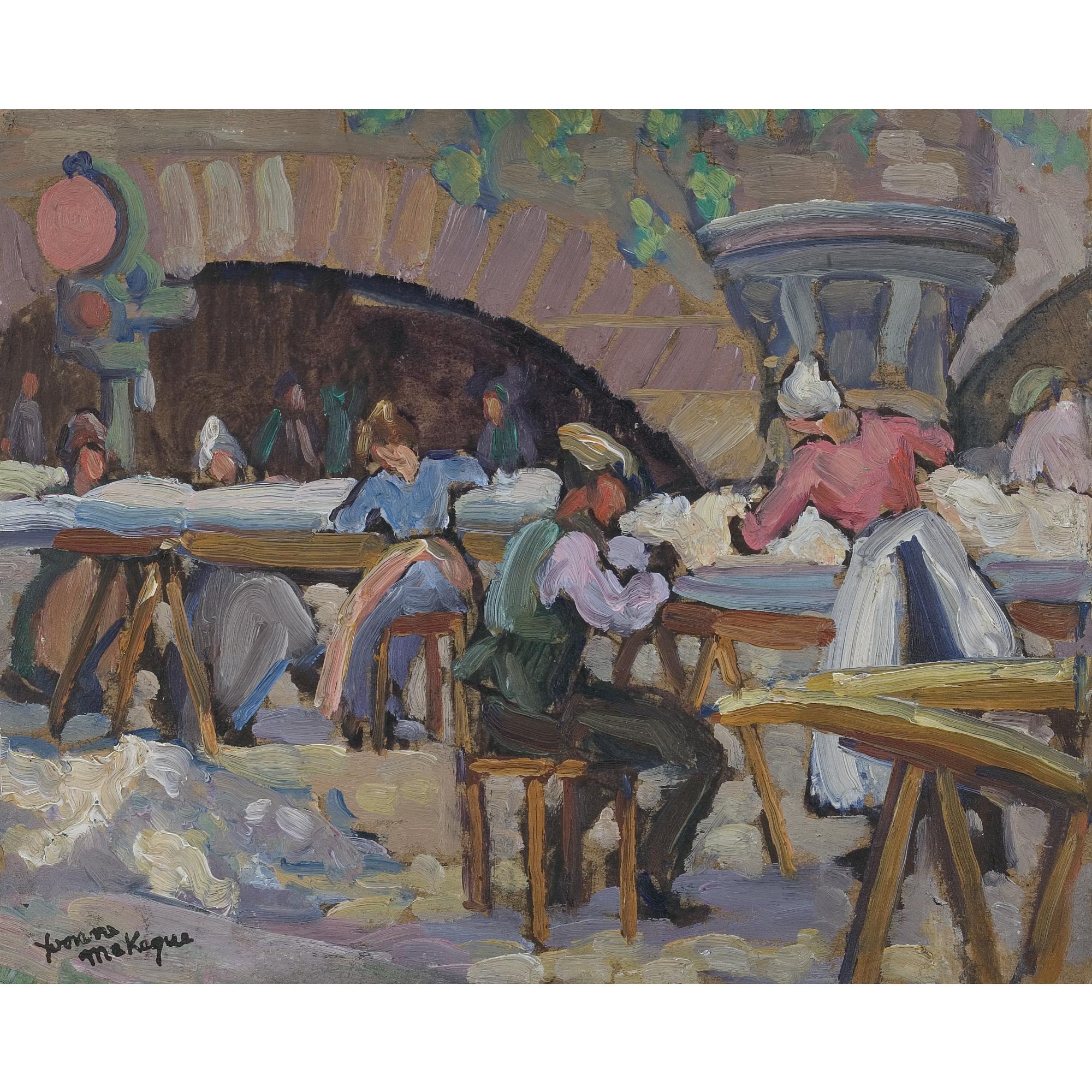 Muriel Yvonne Mckague Housser - Mattress Makers By The Seine, Paris