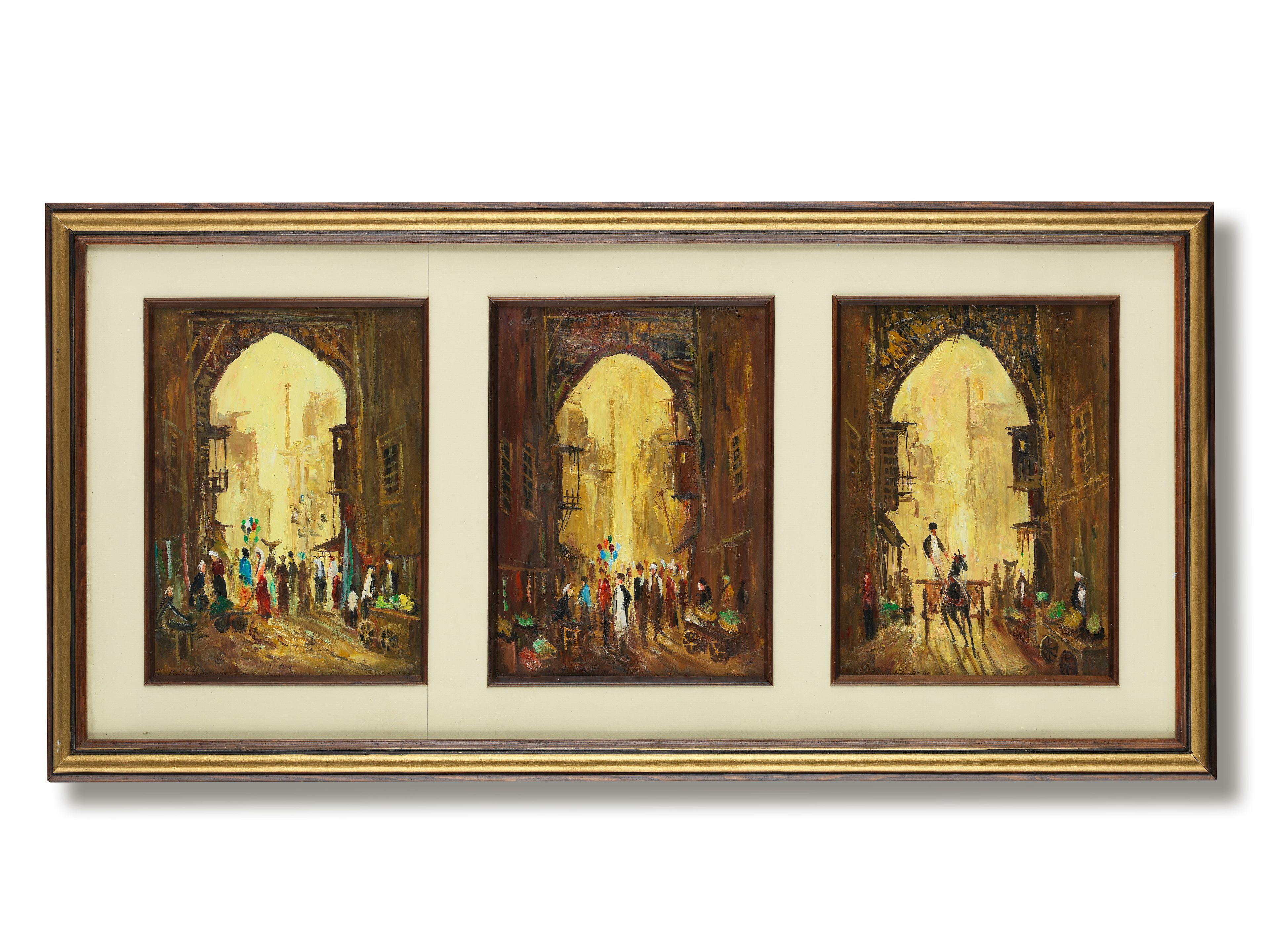 Murtaza Pardais - Untitled (Street Scenes under the Archway)