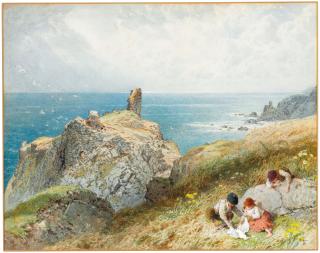 Myles Birket Foster, R.W.S. - Fast Castle, Berwickshire, Scotland