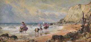 Myles Birket Foster, R.W.S. - On The Shore, Bonchurch